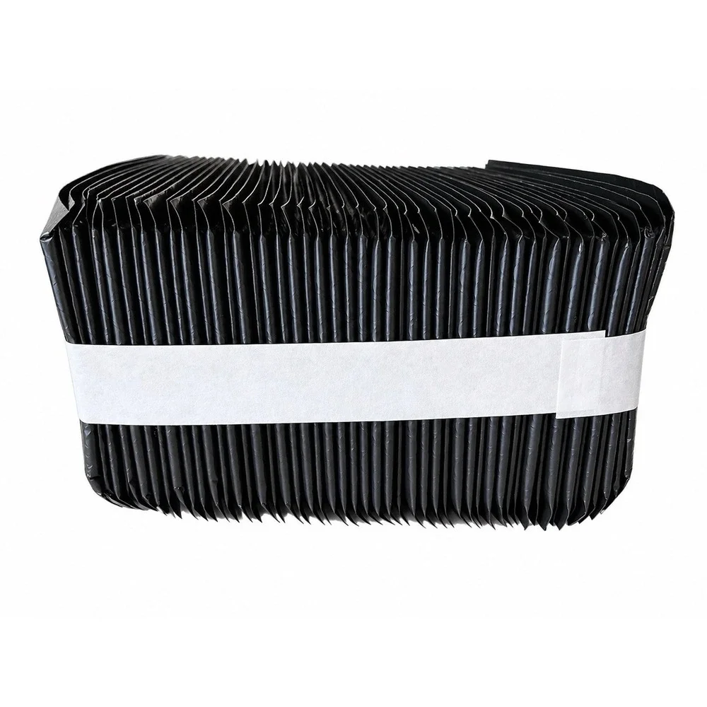 50 Black Bubble Mailers 6.75x4.25 Padded Envelopes Self Seal Shipping Bags